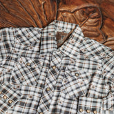 Camisa Rodeo West KID Cua Bco/Negro 011